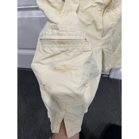 Tommy Bahama Mens Yellow Drawstring Nylon Shorts Size Large - Picture 4 of 9